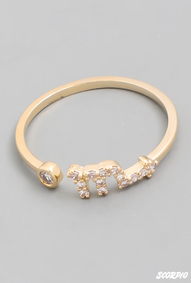 Scorpio Zodiac Constellation Ring - Custom Commodity